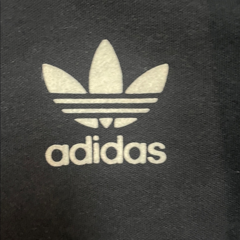 Adidas Contemporary black  hearts on inside Zip Up Track Jacket - Picture 3 of 11